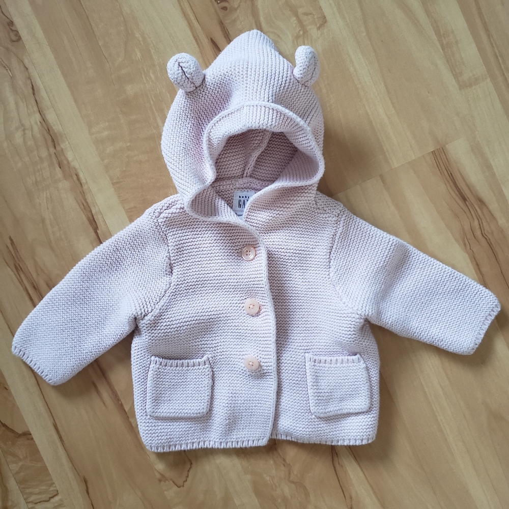 BABY GAP Knit Sweater Teddy Hood